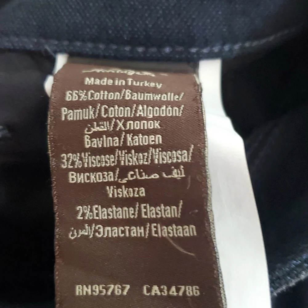 Heritage Dark Blue Mens Denim Look But Soft Material Pants